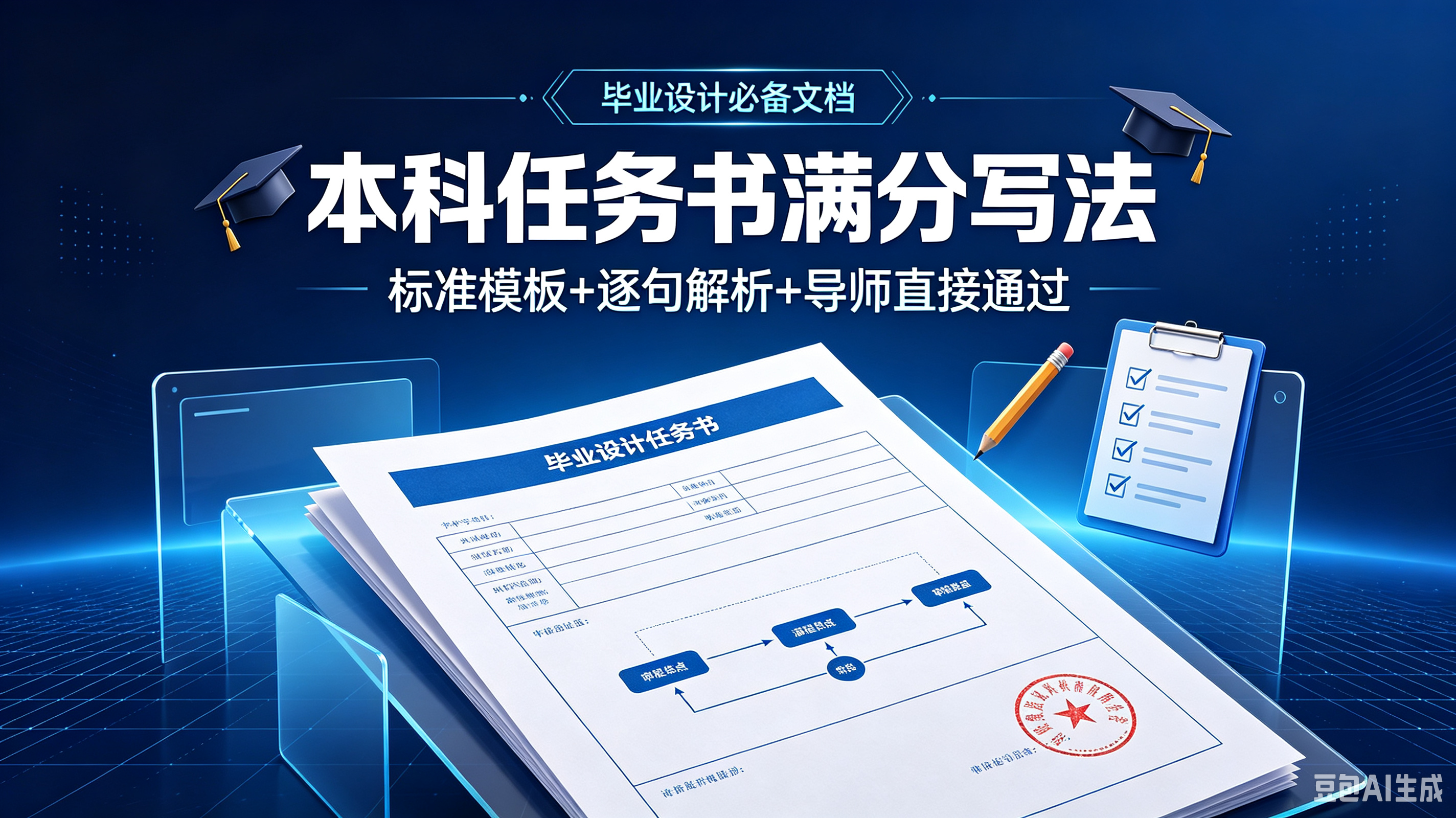 本科毕业设计任务书满分写法｜标准模板+逐句解析｜导师直接通过（CSDN完整版）